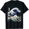 Kanagawa Japanese The Great Wave T Shirt Summer Cotton Unisex Casual and Comfortable