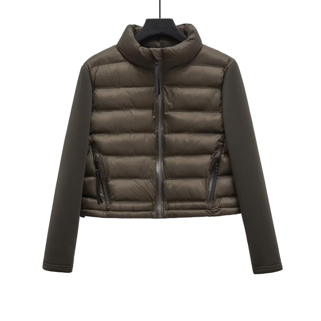 Høst- og vinterdameklær Europeisk og amerikansk stil Moteabel allsidig skjøtet kort bomullsjakke