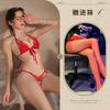 New sexy three-point erotic underwear free bikini open crotch temptation large size women's suit