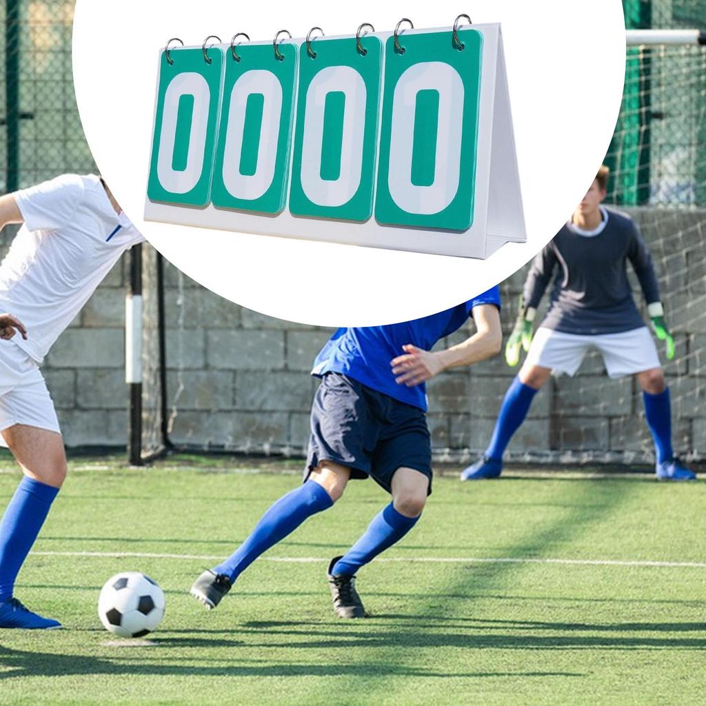 Sports Scoreboard 4 Digits Multipurpose Tabletop Score Flip