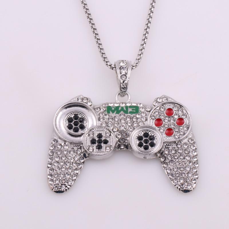 

Men s Hip-Hop Diamond Console Handle Pendant