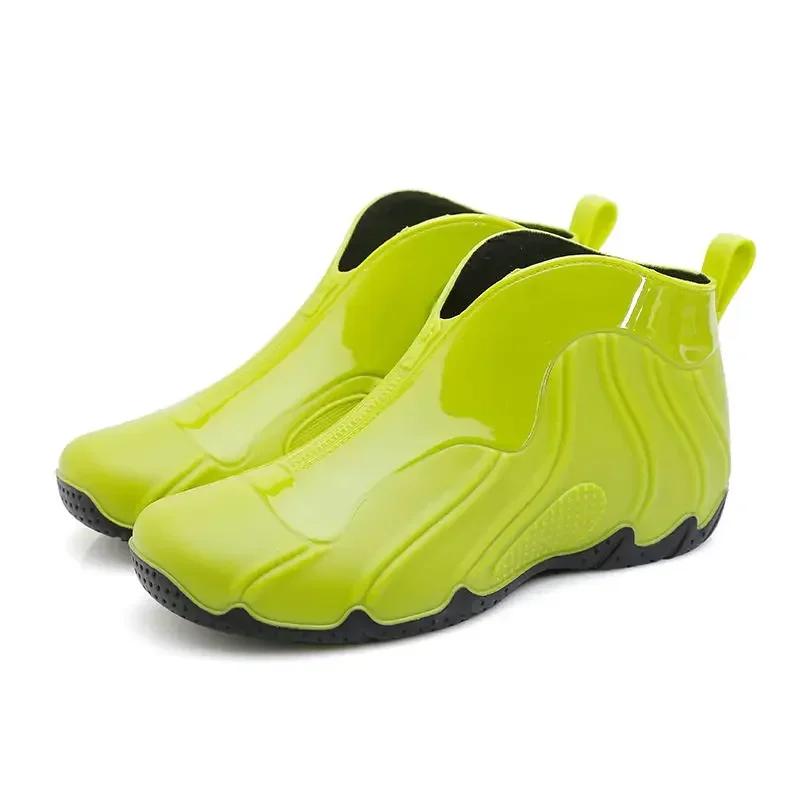 Rain Boots for Men Outdoor Wear-resistant Man Shoes Waterproof and Non-slip Wellies Plastic Rainy Day Designer Work New Cheap