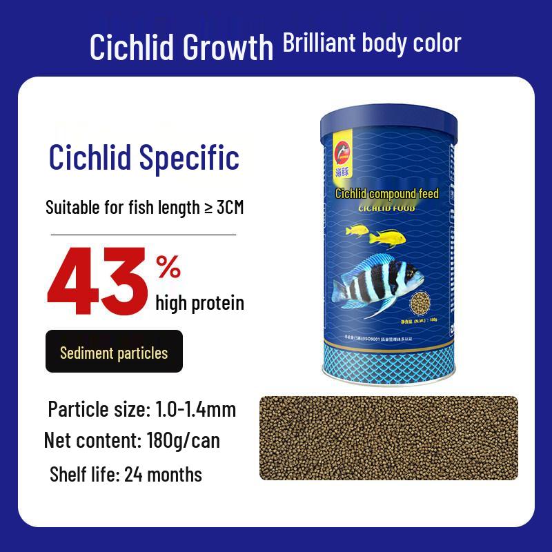 Dolphin Lei Long Color-Enhancing Fish Feed for Silver, Red, and Golden Dragon Ornamental Fish