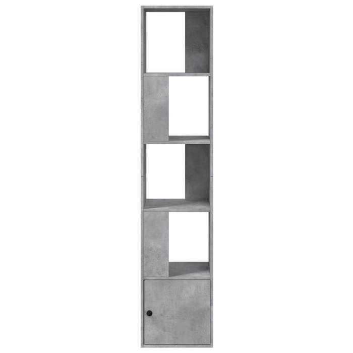 VidaXL Bibliothèque gris béton 40x36x189 cm bois d'ingénierie, étagère à livres, porte-livres, support à livres, armoire de 848244
