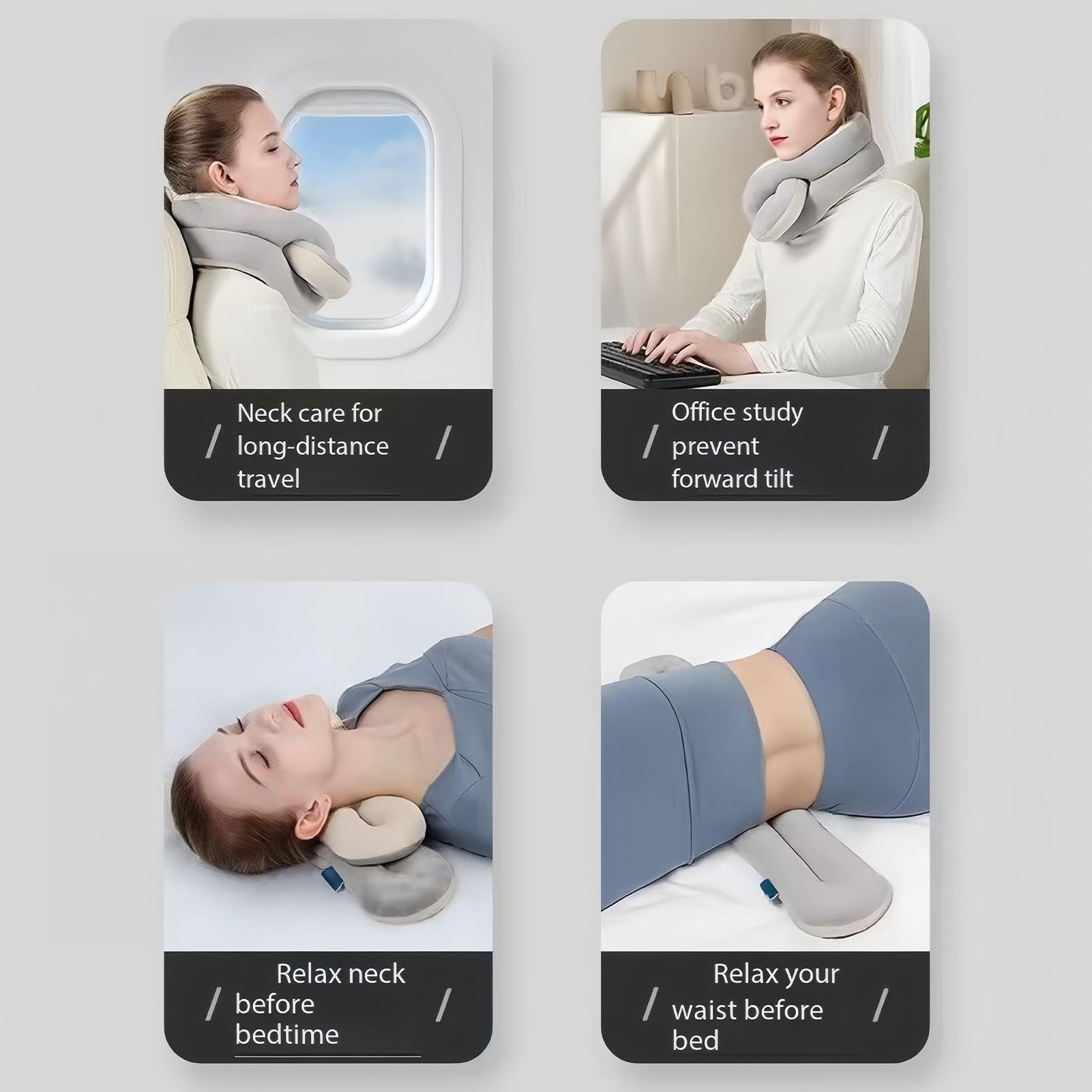 Travel Neck Pillow Cervical Support Ergonomic Head Rest Airplane Pillow Travel Neck Support for Kids Adults Sleeping Outdoor Car China Mainland