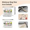 Halloween Cosmetic Bag Makeup Bag Definitely Spooky Witchy Birthday Gift for Evil Villain Queen Zipper Pouch Halloween Decor