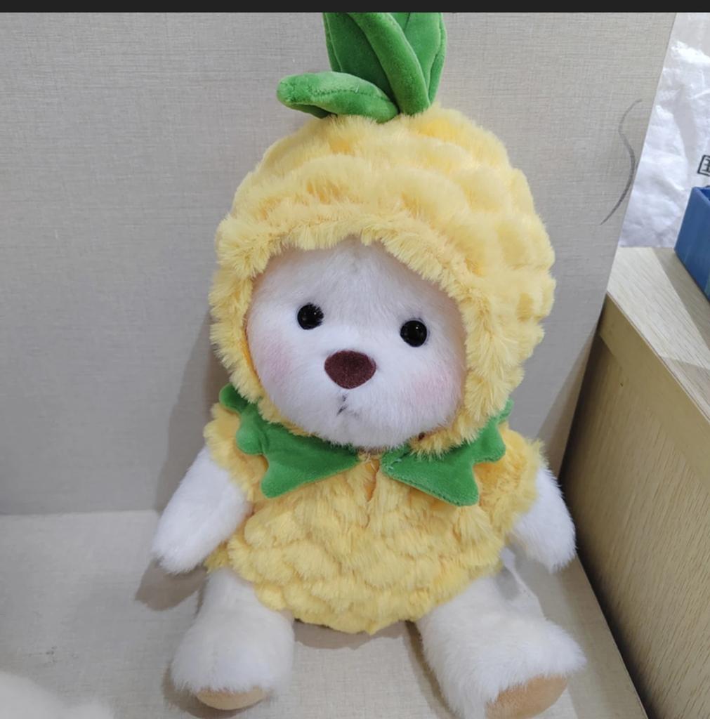 30cm Handmade Teddy Tale Bear Plush Toy Change Dress Baby Crawling Cloth Girl Hug Cuddly Plushie Doll for Girlfriend Gift