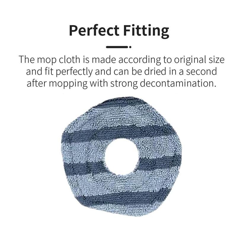 Good-Washable Vacuum Mopping Pad For Eufy X10 Pro Omni And Eufy X9 Pro Robot Vacuum Replacement Parts Mop Cloth