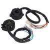 Pair Motorcycle Handlebar Switch Assembly Headlight Turn Signal Horn Control Replacement for CG125