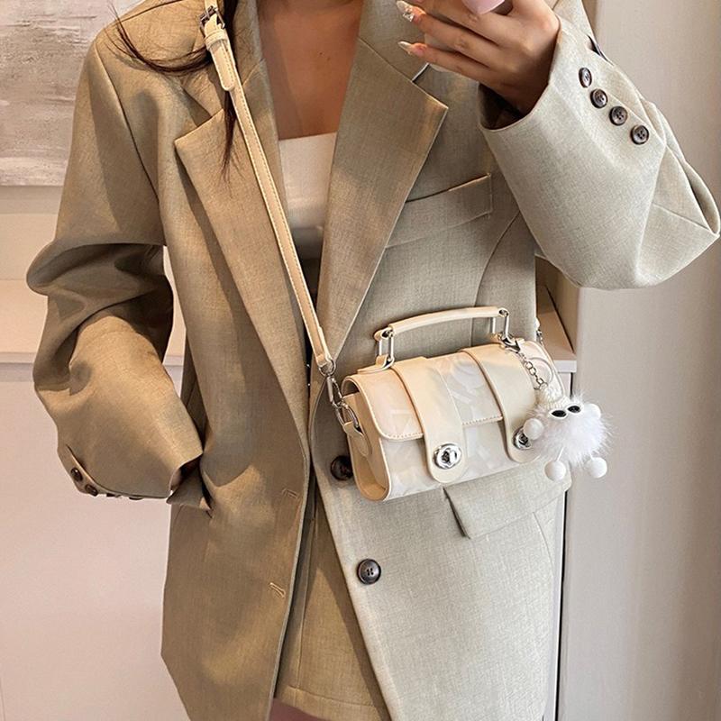 This Year's Popular Bags for Women 2024 Spring and Summer New High-end Portable Small Square Bags Trendy Versatile Shoulder Bags