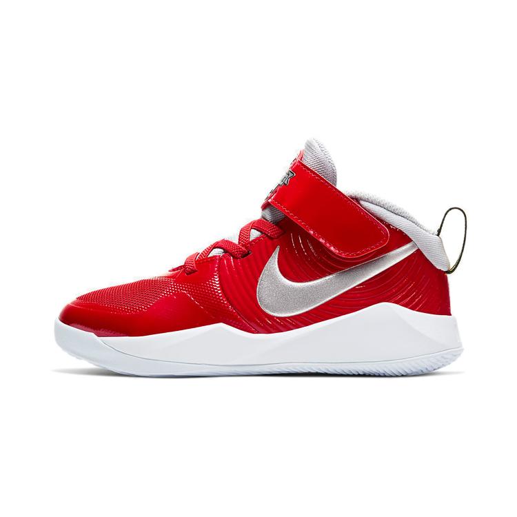 

New Nike Team Hustle D 9 Mid Top Children s Basketball Shoes Red Children Aged 3 7 Years Old CQ4278-600 28