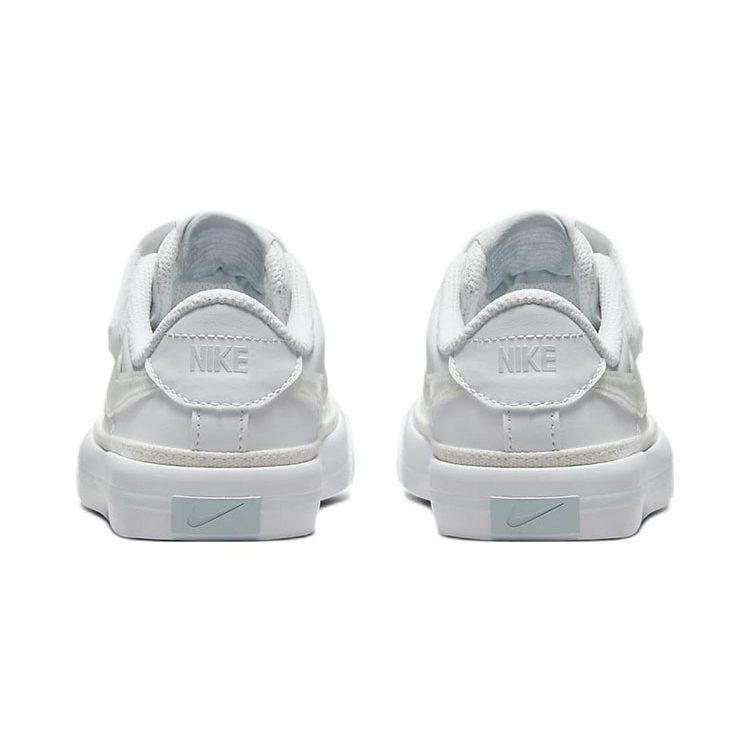 Nike Court Legacy Low Top Skateboard Shoes White Children Aged 3 7 Years Old DA5381-114