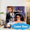 Custom Name Golden Labyrinth Adventure Blanket bed sofa Blanket Flannel Blanket for Camping, Hiking, Picnic Essentials,gift for Fan family