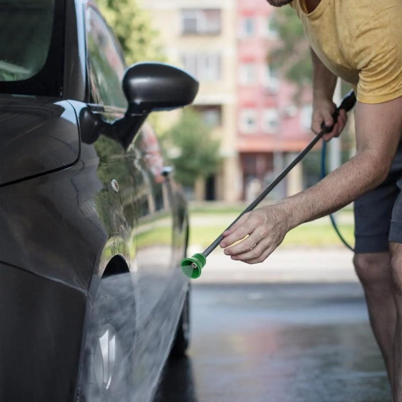 Car Washer Fan Spray Nozzle Head with Soft Rubber Sleeve High Pressure Cleaning Gun Convenient Cleaning Tool Accessories