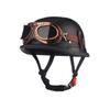 Vintage Military Style Half Face Motorcycle Helmet Harley Riders - ABS Shell 3C Certified Unisex Multiple Colors Visor