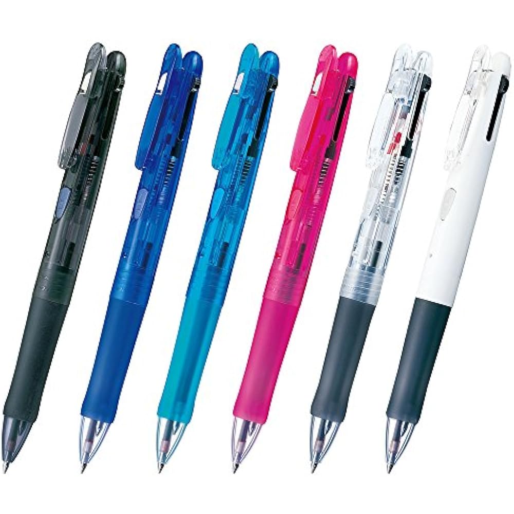 Zebra B-B2A3-C 2-color Ballpoint Pen Clip-on G2C Transparent 10-pack
