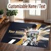 Custom Rug Jude Bellingham Pattern Print Name Text Soft Non‑Slip Floor Carpet for Home Indoor Decoration