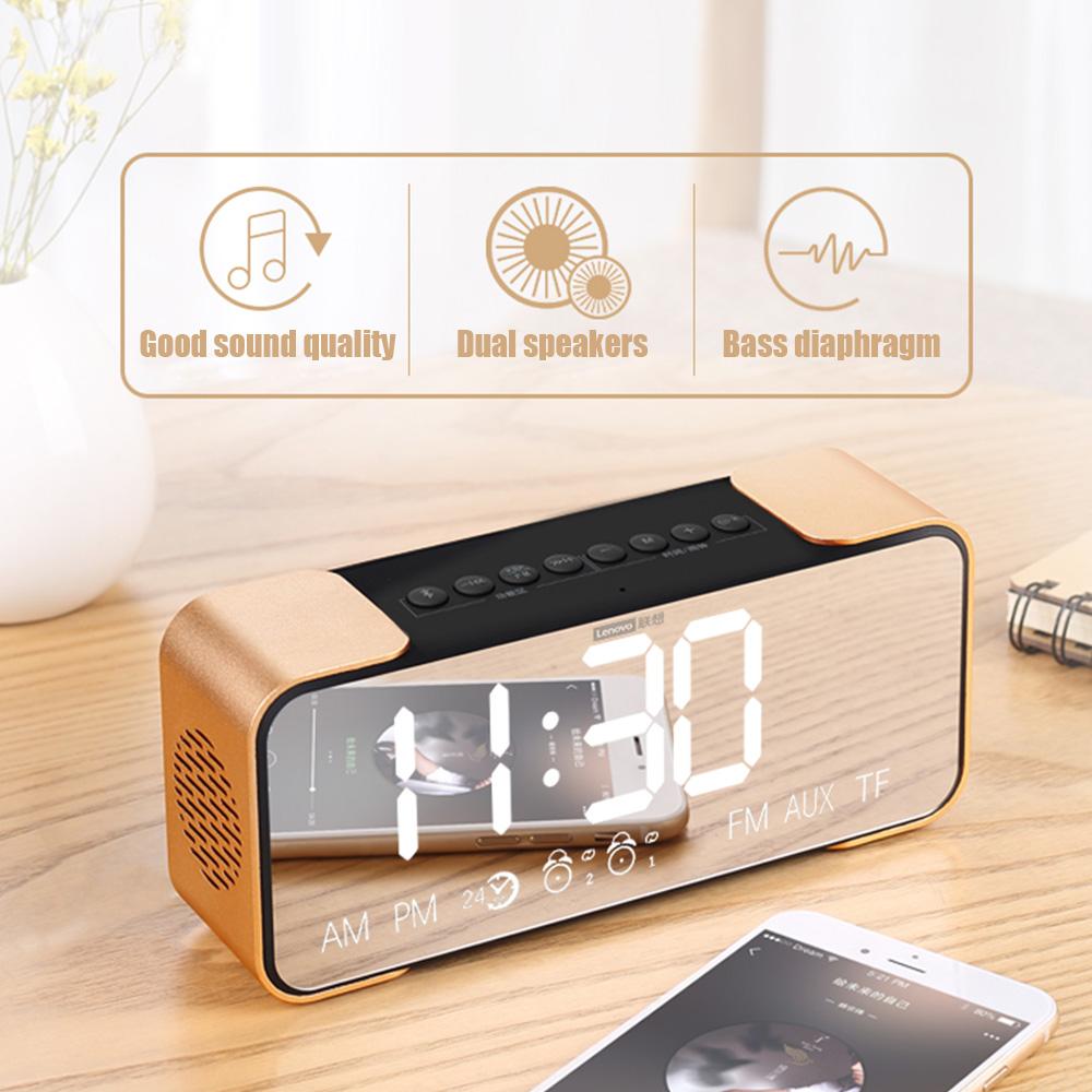 Buy Lenovo L022 BT Speaker Radio Alarm Clock Radio Digital Alarm Clock