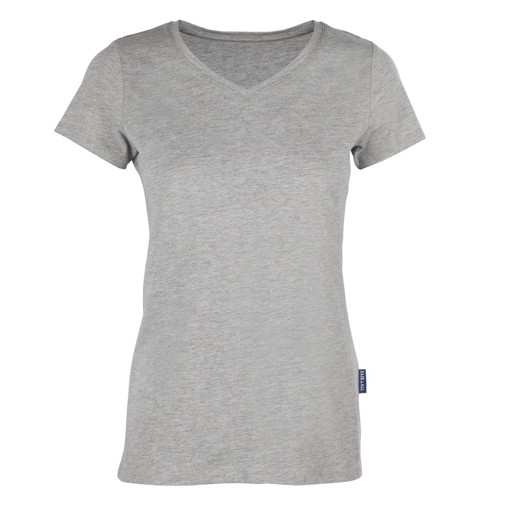 HRM Womens/Ladies Luxury V Neck T-Shirt