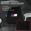 For BMW 1/2pcs Car Accessories Seat Headrest Protective Covers For BMW M X1 X3 X5 X6 X7 E34 E36 E39 E46 F10 F20 Z4 Performance