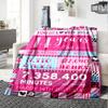 14Th Birthday Celebration Multi-purpose Blanket Comfortable Ure Versatile Picnics Four Seasons Universal Warmthful Decor and Friends Y8