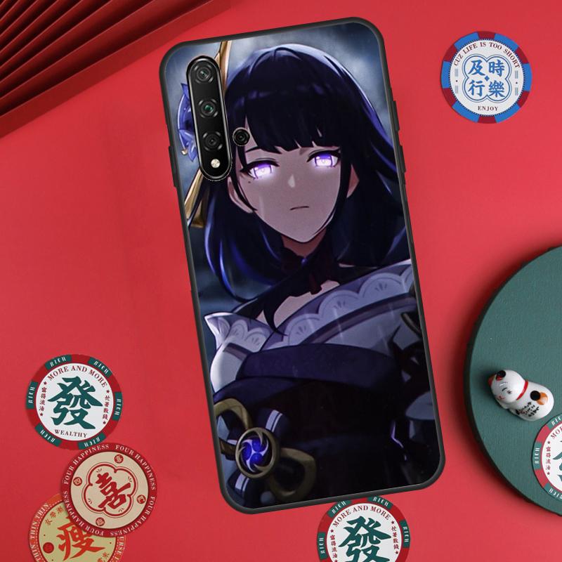 Genshin Impact Raiden Shogun For Huawei Nova 5T 10 9 SE 7i 8i 11i 12i Y73 Y90 Y70 Y72 Y61 Y91 P60 Pro P30 P40 Lite Case