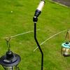Folding Tent Light Poles Camping Weatherproofed Lamp Stand Travels Stable for Outdoor Use