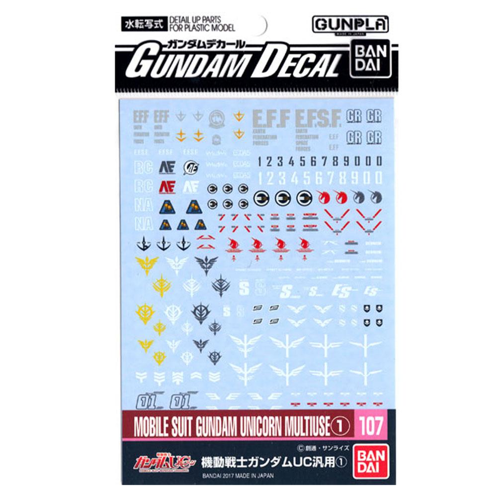 

Bandai Gundam Mobile Suit Multiuse 01 Decal (Unicorn)