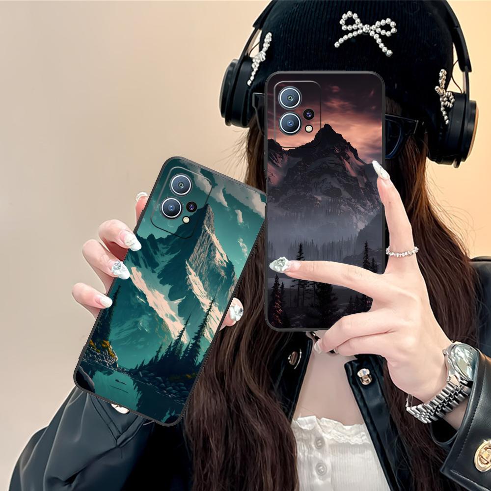 Mountain Forest Mobile Phone Case for Huawei P60 P50 P40 P30 P20 P10 P9 P8 Pro Lite Plus Colorful Printing Cover Luxury Pretty