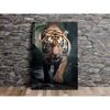Natural Animal Wall Art Painting Forest Scenic Prowling Stag Tiger Cheetah Lion Elephant Wolf Canvas Print Livingroom Decor