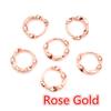 10pz Cerchi per Orecchini Fai da Te Clip 14x13mm Ottone Intrecciato Orecchini Accessori per Creazione Gioielli Componenti