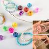 Pack of 25 Assorted Colors Elastic Thread Handy Sewing Machine Bobbins with Storage Box for Jewelry Making and Crafts
