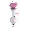 3pcs Rose Flower Glass Anal Plug Vaginal Anus Beads Butt Plug Adult Dildo for Anal Massage Masturbation Sex Toy for Men Women