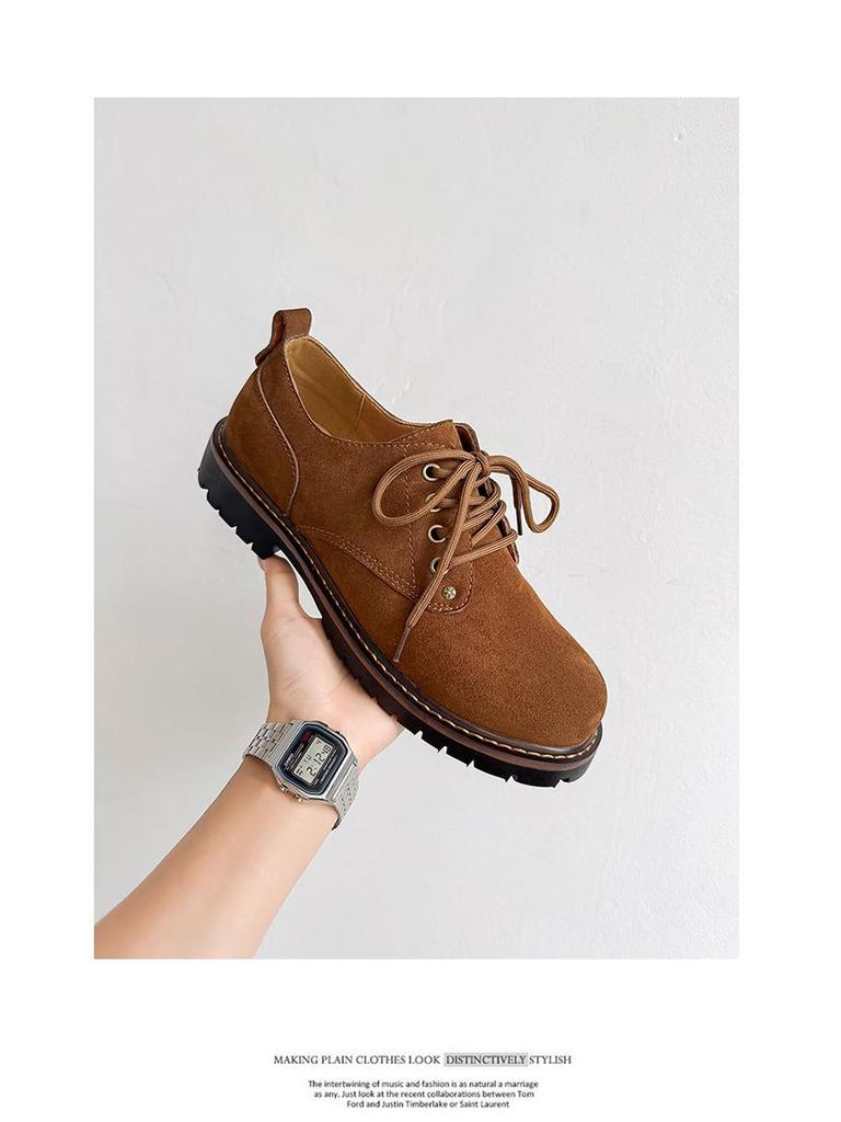 Kangsen Men's Cow Suede Low-Top Martin Boots - 2025 Autumn Casual Trend