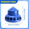 Pigeon Feeder Food Dispenser Multi Holes Large Capacity Bowl Removable Lid Automatic Feeding Bucket for Duck Backyard Hen