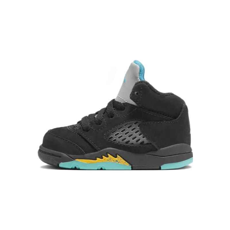 Air Jordan 5 Retro TD Aqua Baby Sneakers Black Aquatone Taxi 440890-047 22