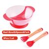Children Tableware Baby Learning Dishes Suction Cup Assist Food Bowl Temperature Sensing Spoon Bowl