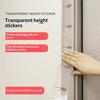 2Meter Transparent Height Sticker Household Waterproof Measuring Ruler Self-Adhesive Children'S Height Measurement Stickers 5Pcs