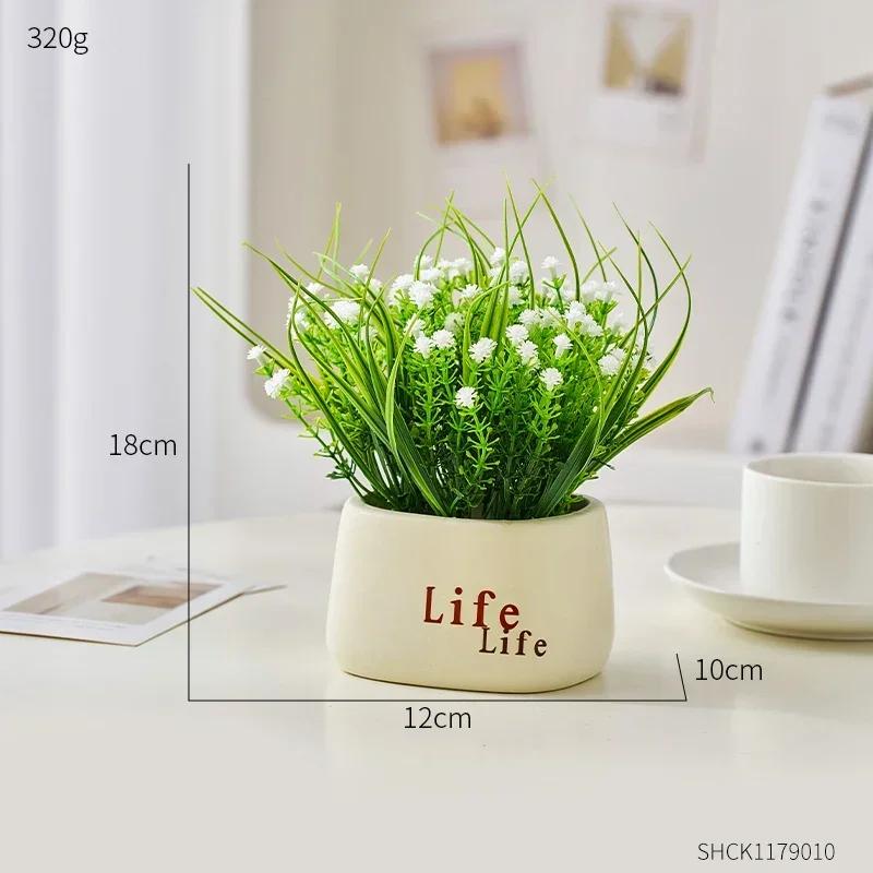 Rośliny artystyczne do dekoracji Akcesoria do dekoracji domu Wystrój pokoju Dekoracja ślubna Sztuczny kwiat Bonsai na biurko Rękodzieło