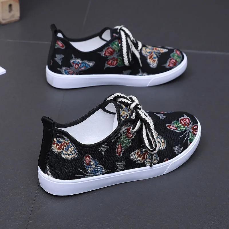 Women Cute Round Toe High Quality Anti Skid Canvas Shoes Lady Cool Comfort Spring & Summer Shoes for Student Ab605