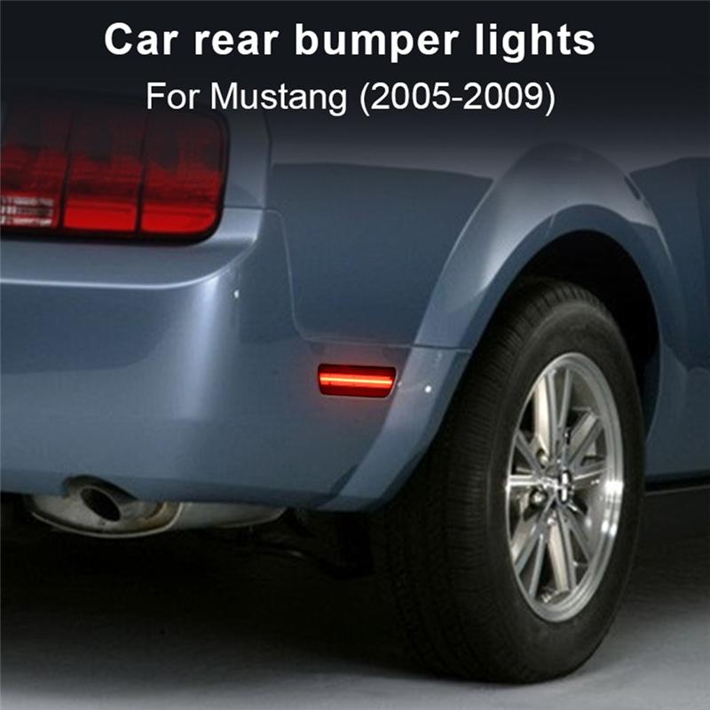 Side Marker Light With Smoked Lens For Ford Mustang 2005-2009-Rear Side Fender Lamp Reflector Replacement Accessories