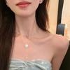 Pearl collarbone chain Women's versatile temperament Fashion niche necklace Neck chain Accessories