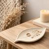Yousheng 3D Printed Leaf Shaped Jewelry Tray, Ring Dish, Entryway Table Trays, Decorative Trinket Dish, Jewelry Organizer Tray for Rings