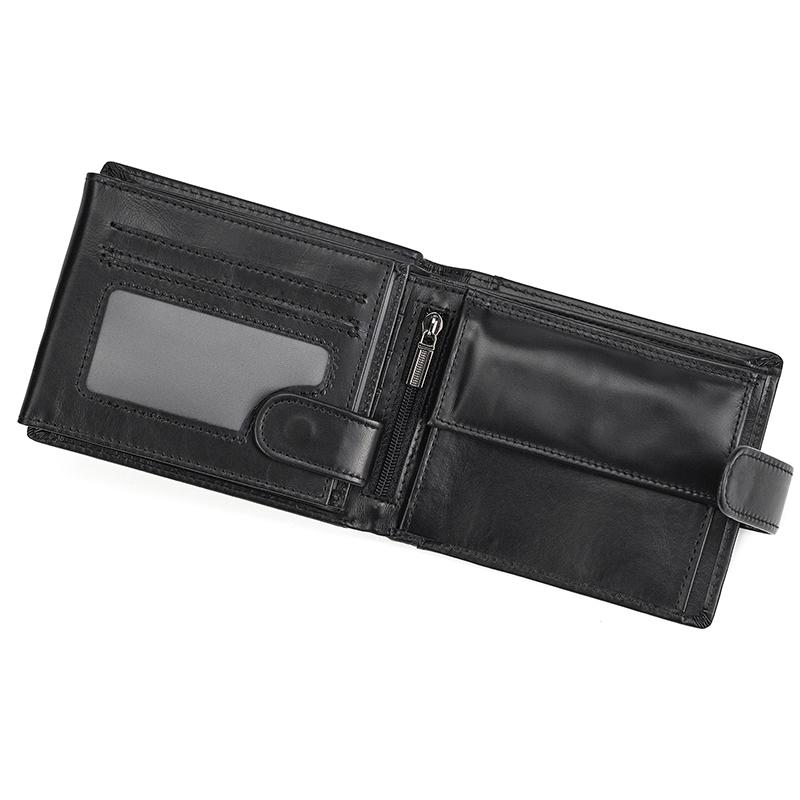 High Fashion top layer cowhide coin purse men genuine leather male wallets business designer male purse short trifold wallets