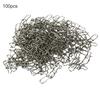 100Pcs Fishing Tackle 15/17/22mm Stainless Steel Swivel Solid Snaps Connectors