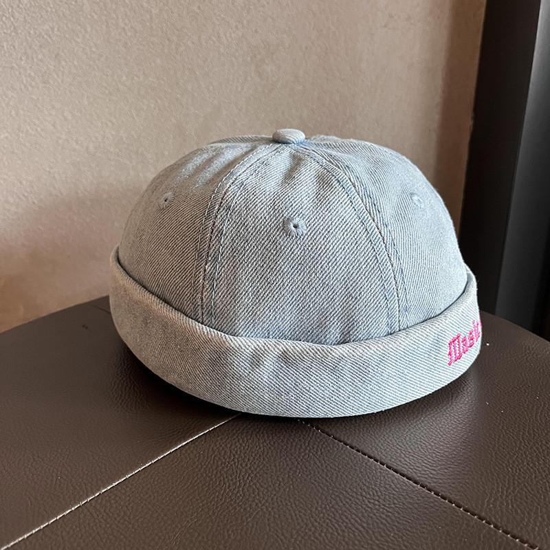 Unisex Denim Cap With Breathable Cotton Material For Autumn Winter Fashion