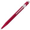 CARAN Ballpoint 849 Color Matte Metal Officially Imported D'ACHE Pen, Oil-Based, X, Red, NF0849-585, Tin,