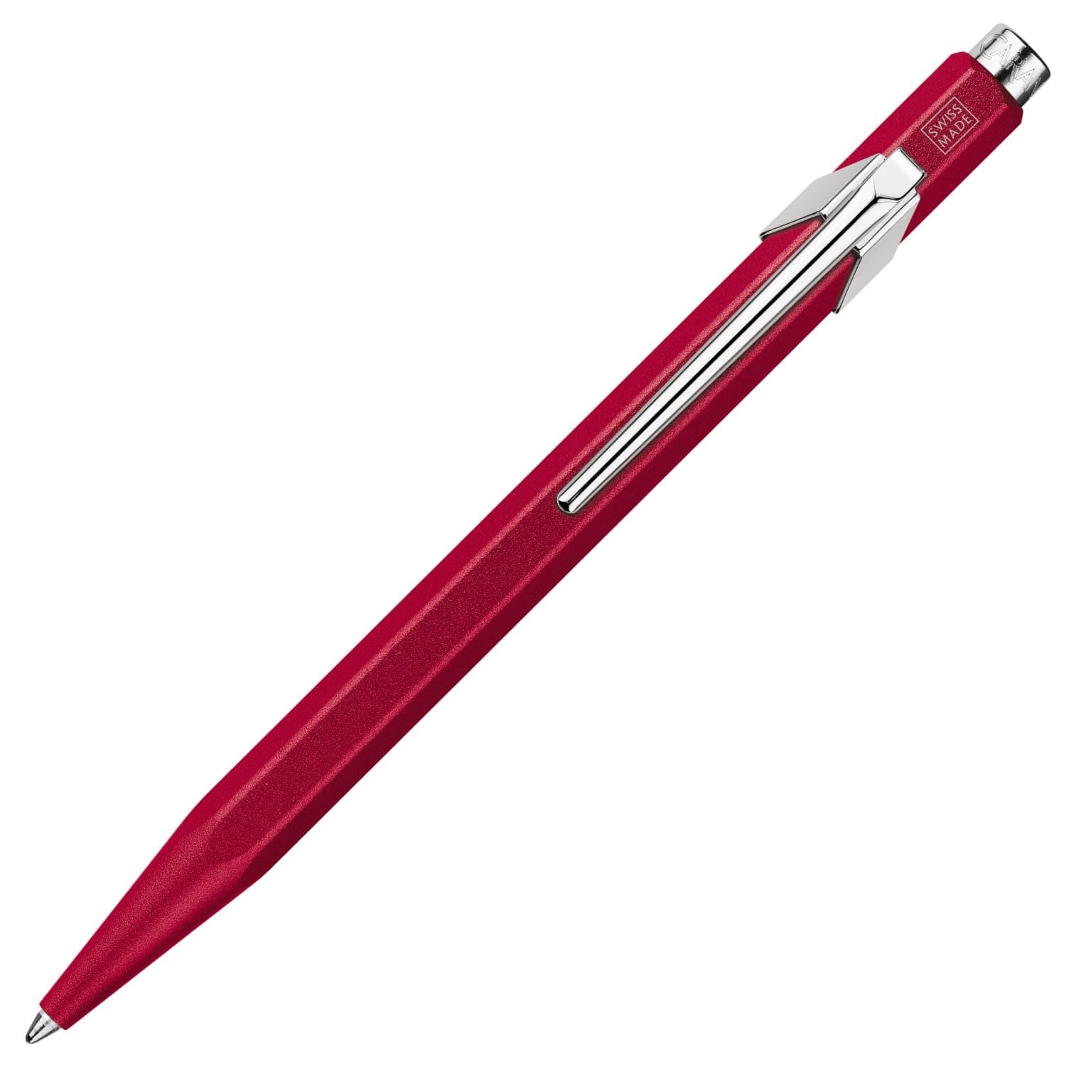 

CARAN Ballpoint 849 Color Matte Metal Officially Imported D ACHE Pen, Oil-Based, X, Red, NF0849-585, Tin,