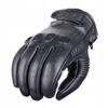 Wolf Lekkie Mocne Skórzane Rękawice Motocyklowe Black L
