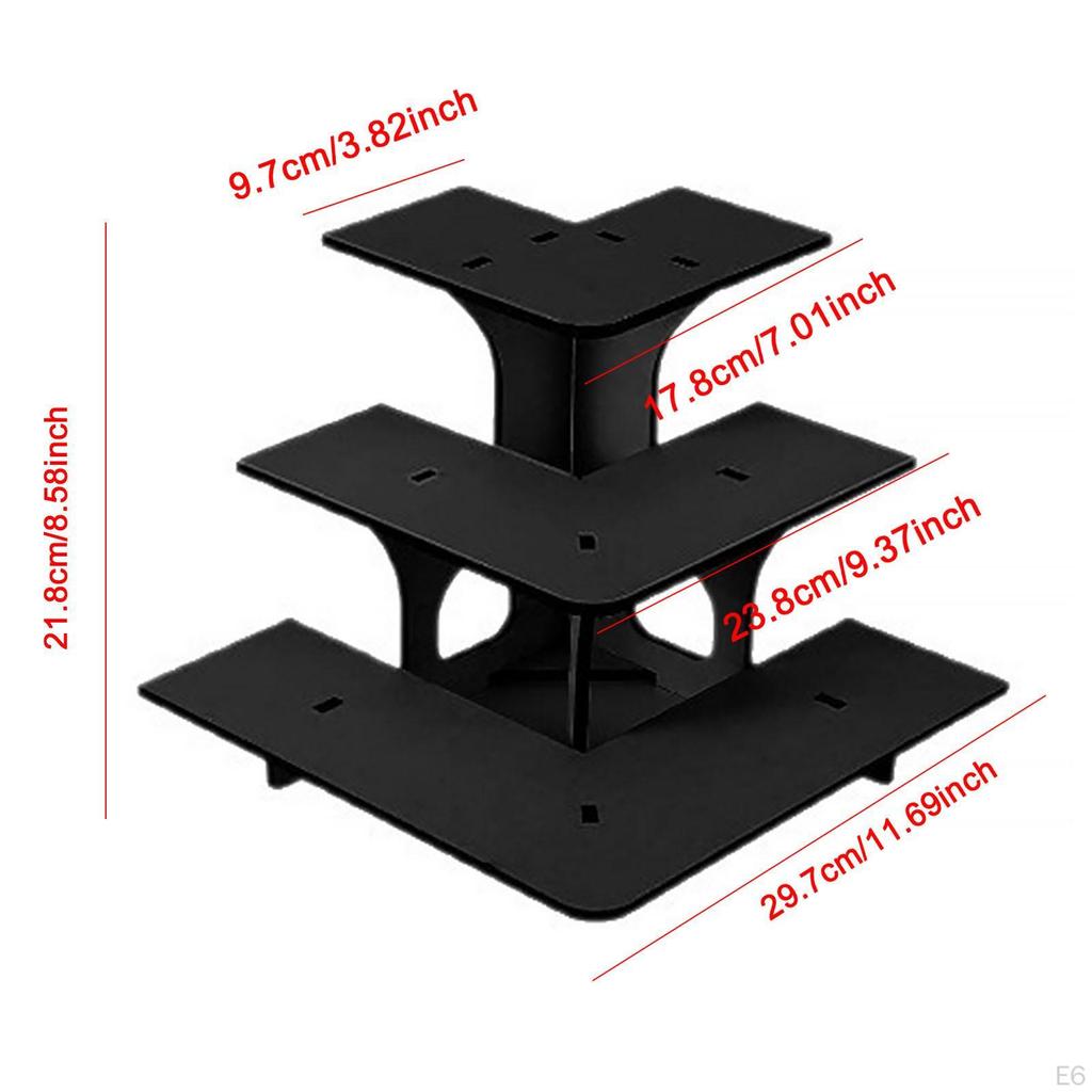 3 Tier Corner Display Rack with Shelves for Craft Shows And Markets